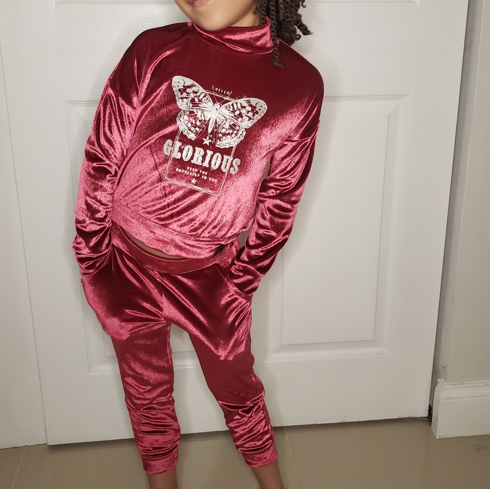 Material Girl Velour Jogger suit